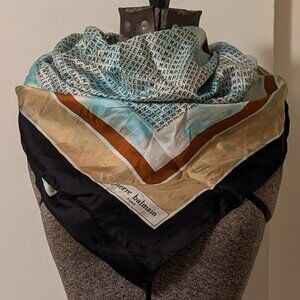 Pierre Balmain Pure Silk Scarf with Flaw Made in France